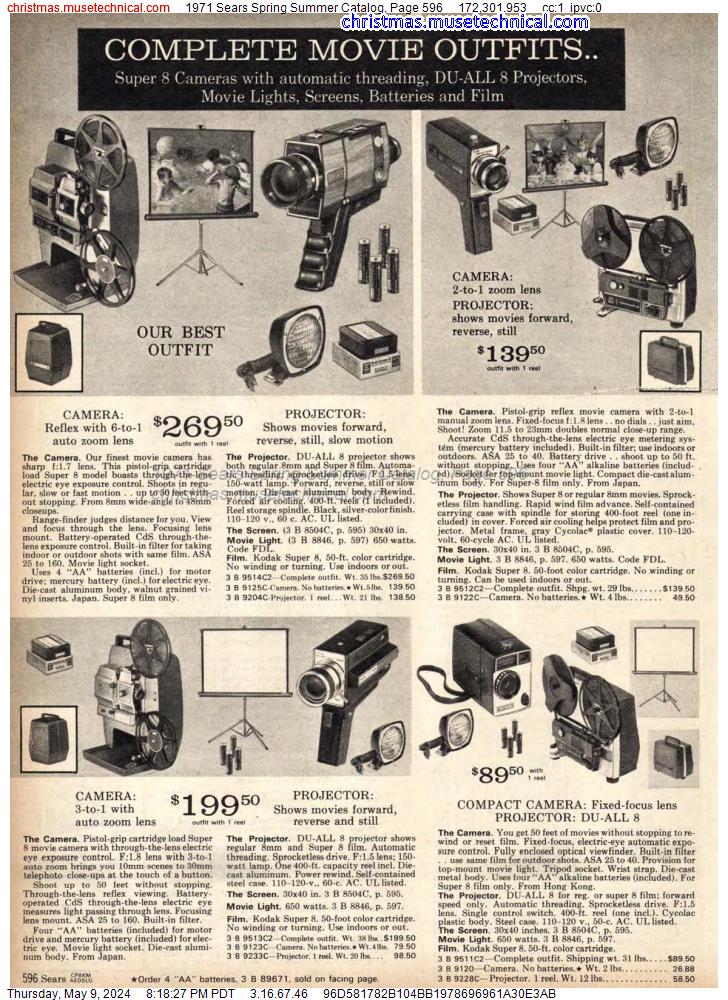 1971 Sears Spring Summer Catalog, Page 596