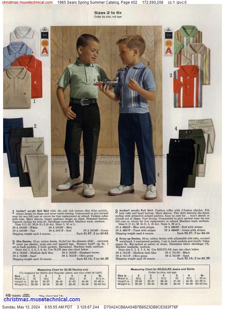 1965 Sears Spring Summer Catalog, Page 452