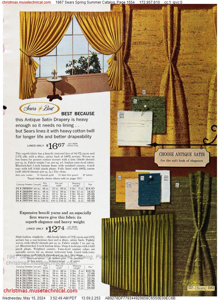 1967 Sears Spring Summer Catalog, Page 1554