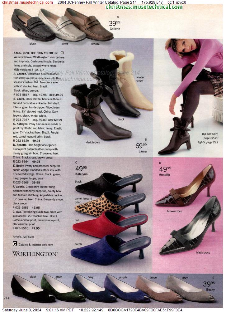 2004 JCPenney Fall Winter Catalog, Page 214