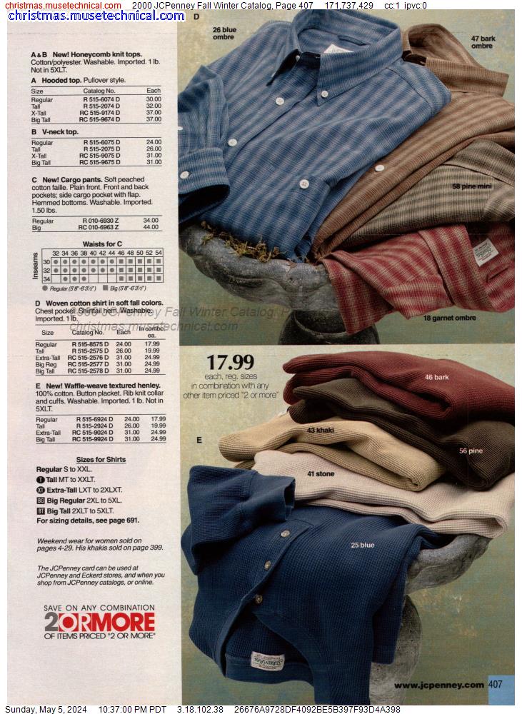 2000 JCPenney Fall Winter Catalog, Page 407