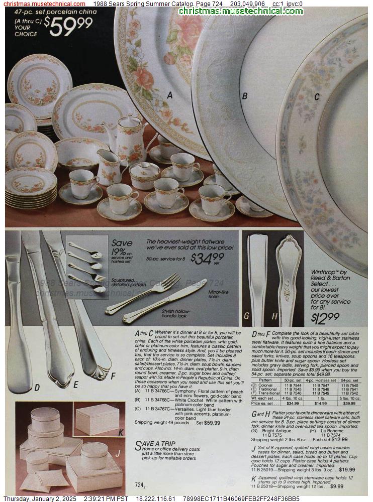 1988 Sears Spring Summer Catalog, Page 724