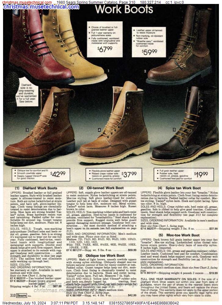 1980 Sears Spring Summer Catalog, Page 310