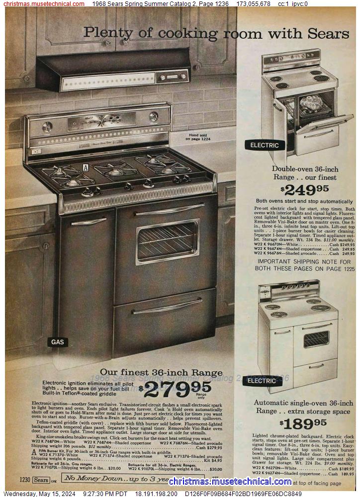 1968 Sears Spring Summer Catalog 2, Page 1236