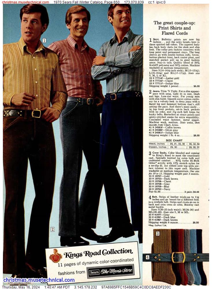 1970 Sears Fall Winter Catalog, Page 650