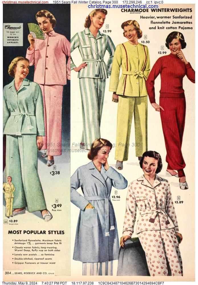 1951 Sears Fall Winter Catalog, Page 300