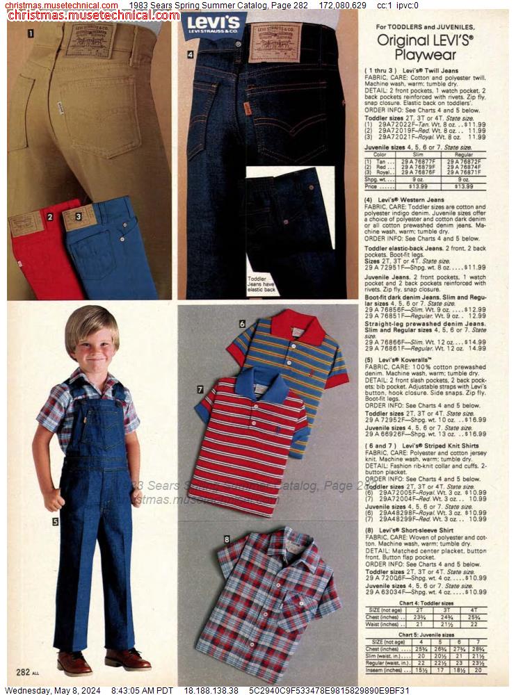 1983 Sears Spring Summer Catalog, Page 282