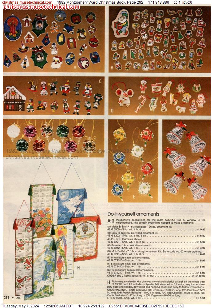 1982 Montgomery Ward Christmas Book, Page 292