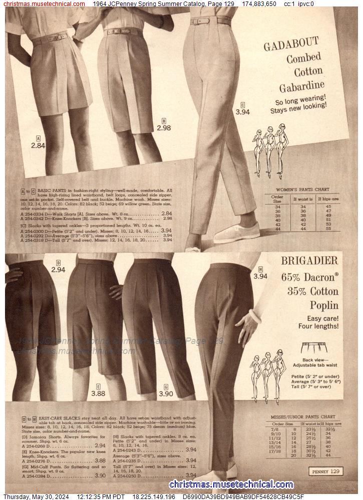 1964 JCPenney Spring Summer Catalog, Page 129
