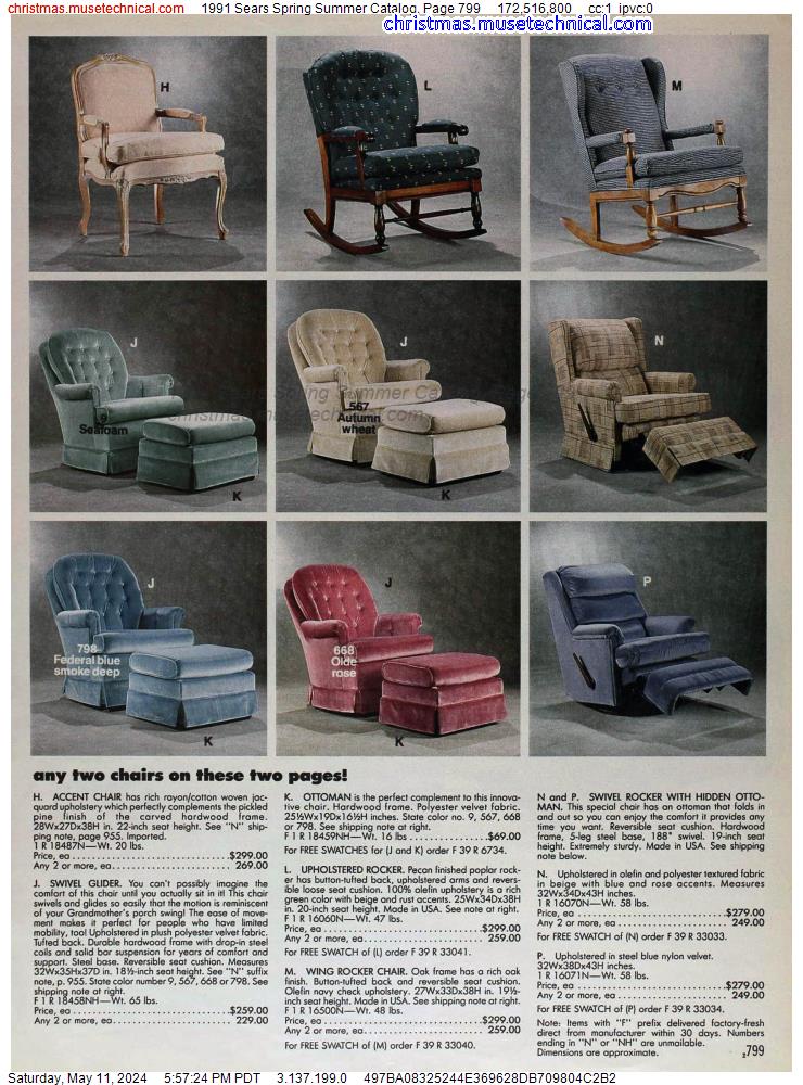 1991 Sears Spring Summer Catalog, Page 799