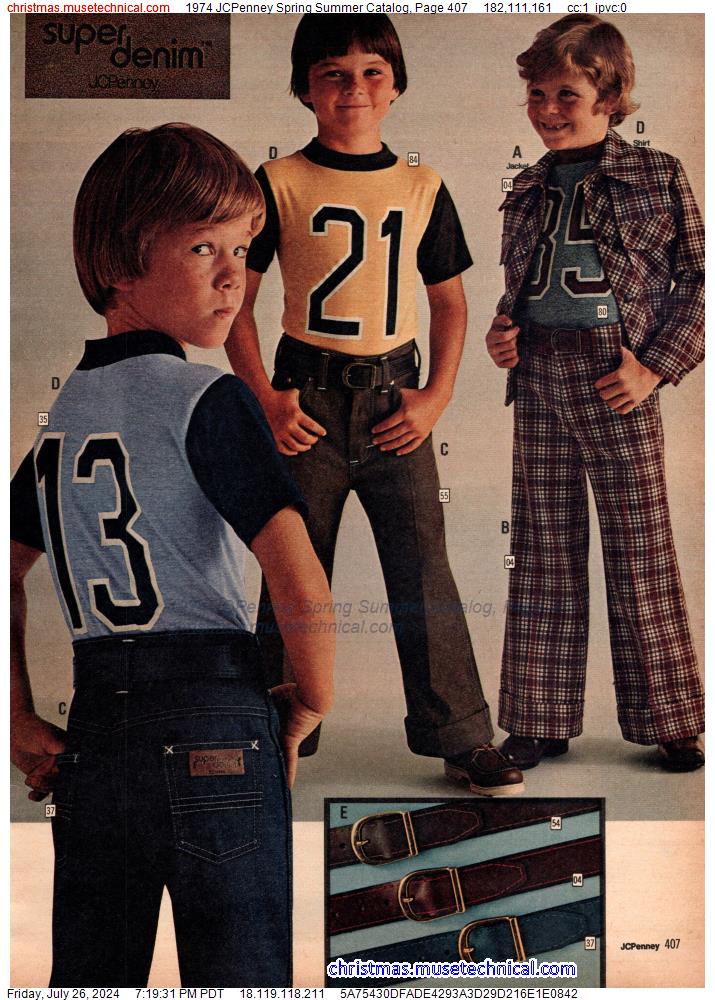 1974 JCPenney Spring Summer Catalog, Page 407