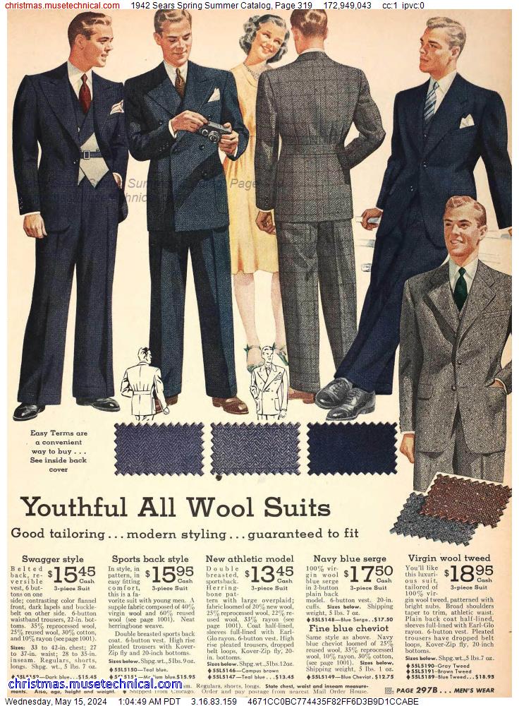 1942 Sears Spring Summer Catalog, Page 319