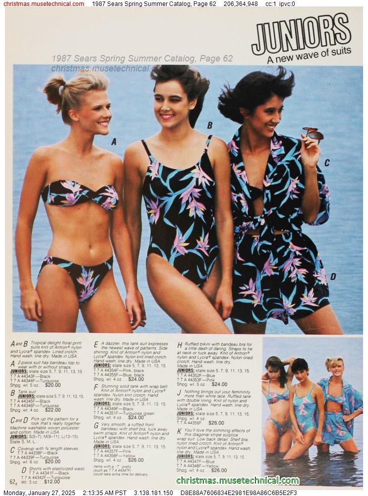 1987 Sears Spring Summer Catalog, Page 62