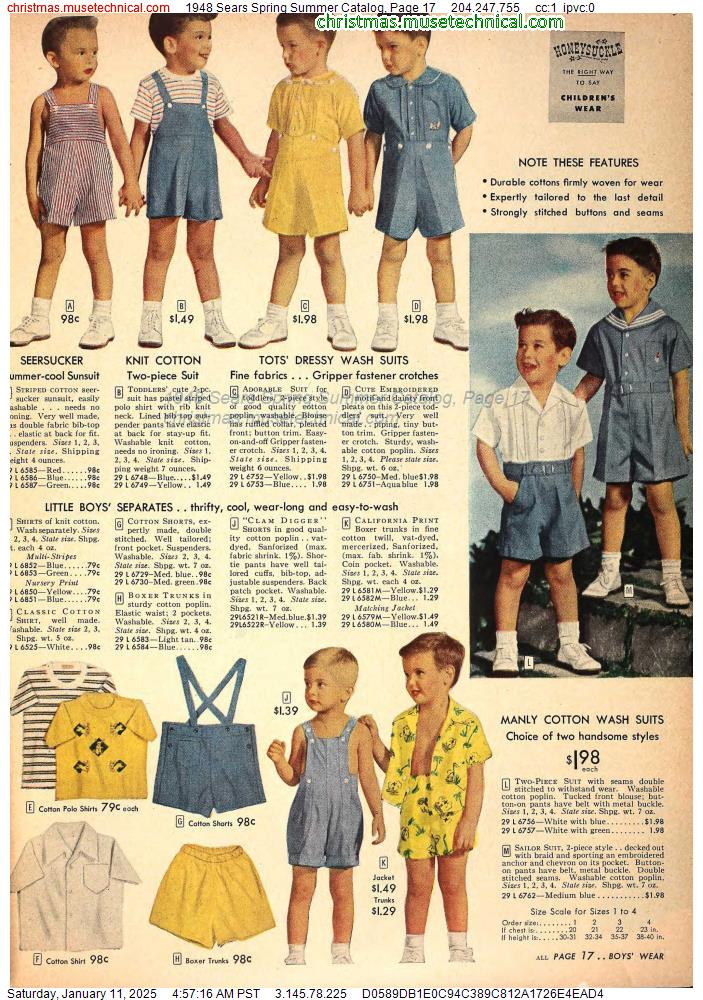 1948 Sears Spring Summer Catalog, Page 17