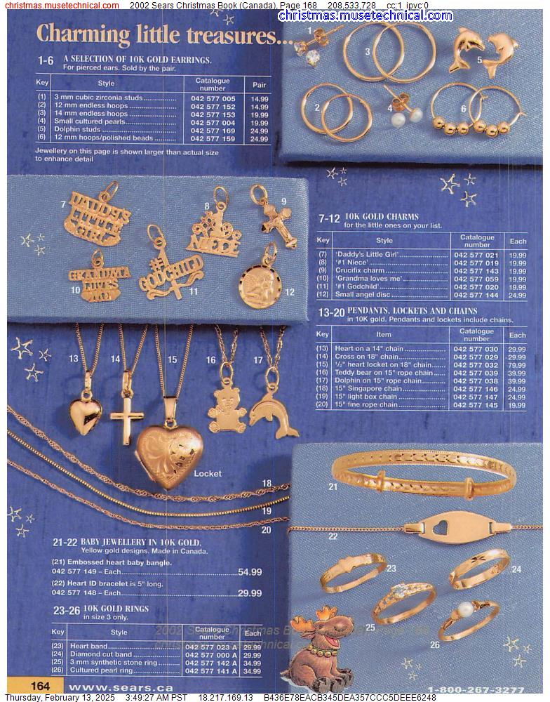 2002 Sears Christmas Book (Canada), Page 168