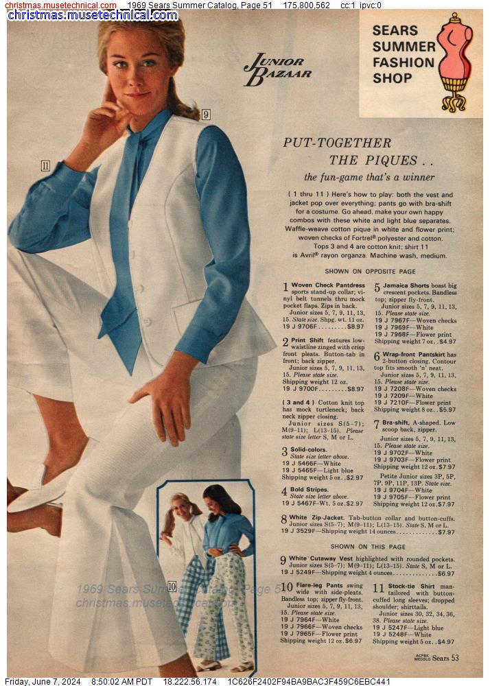 1969 Sears Summer Catalog, Page 51