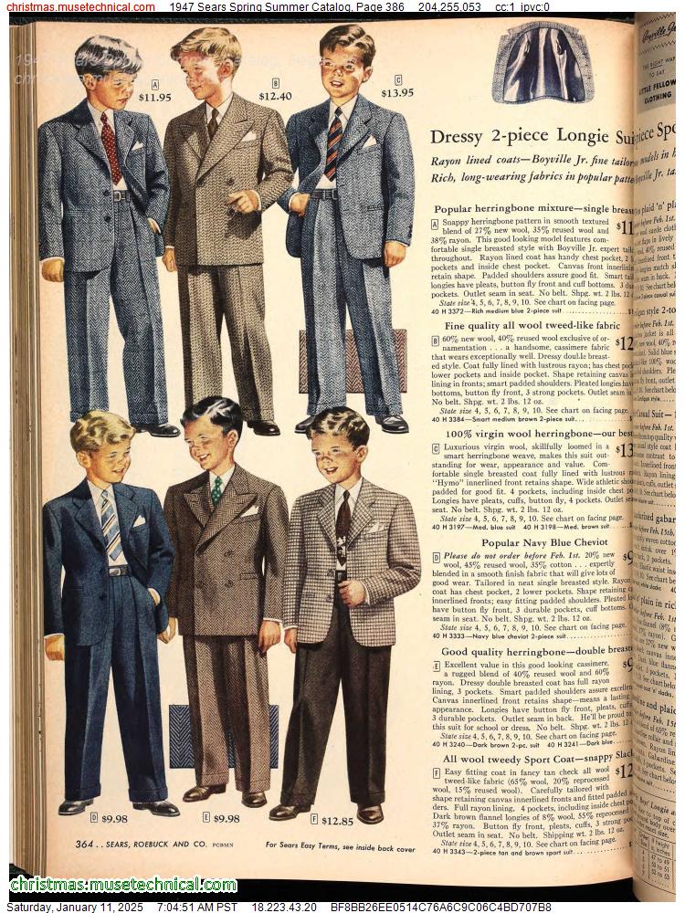 1947 Sears Spring Summer Catalog, Page 386