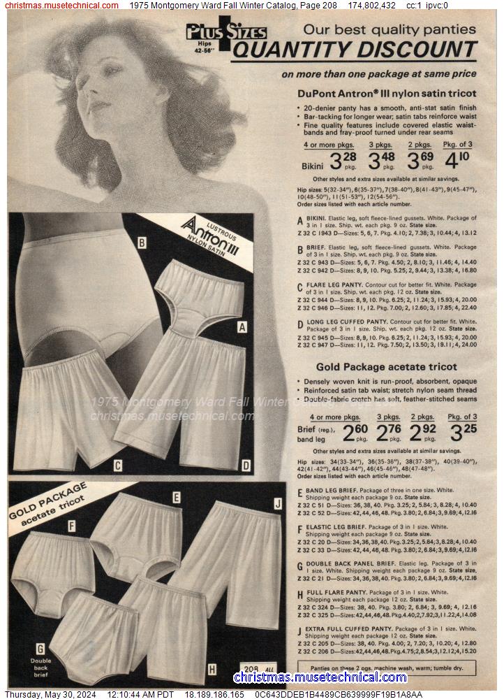 1975 Montgomery Ward Fall Winter Catalog, Page 208