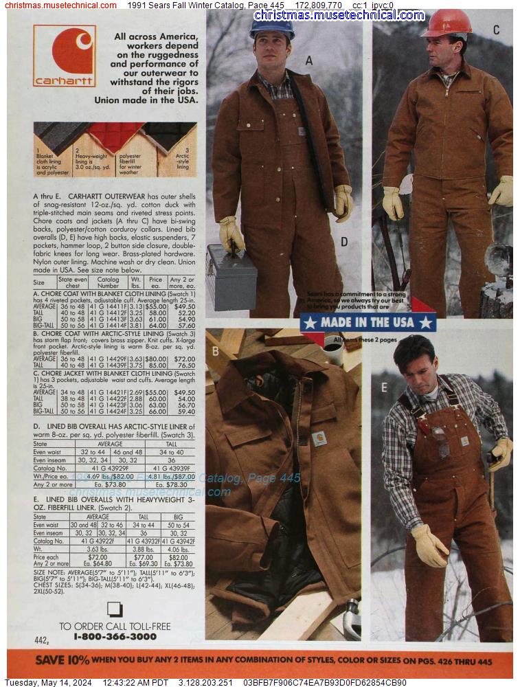 1991 Sears Fall Winter Catalog, Page 445