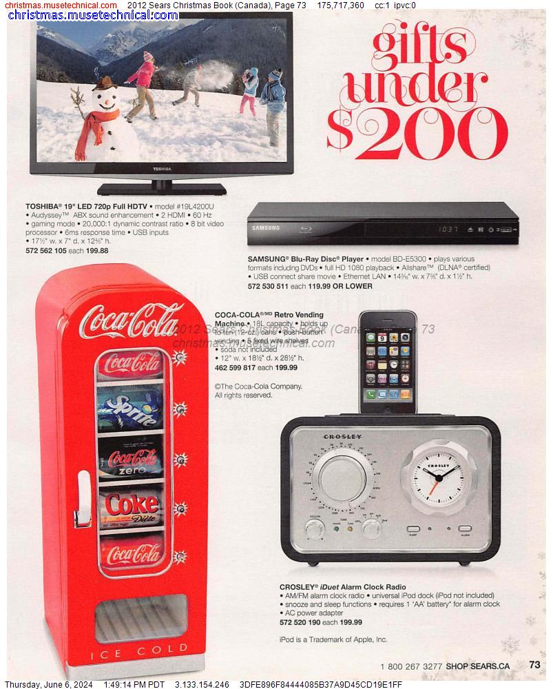 2012 Sears Christmas Book (Canada), Page 73