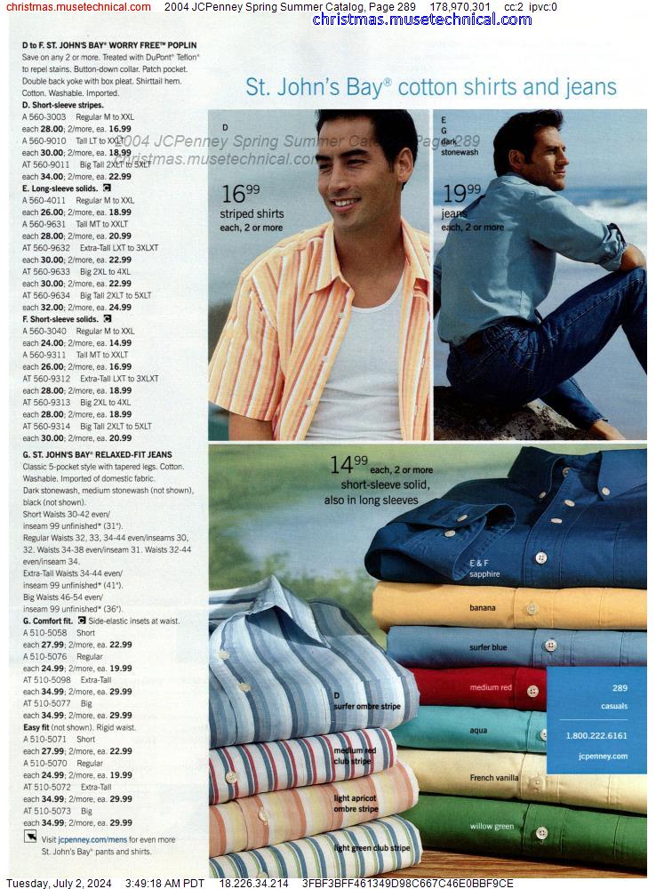2004 JCPenney Spring Summer Catalog, Page 289