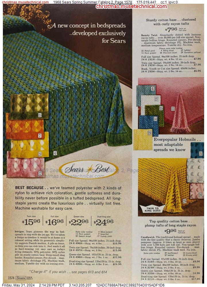 1968 Sears Spring Summer Catalog 2, Page 1578