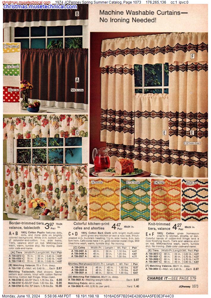 1974 JCPenney Spring Summer Catalog, Page 1073