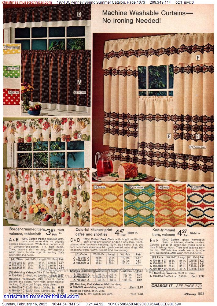 1974 JCPenney Spring Summer Catalog, Page 1073