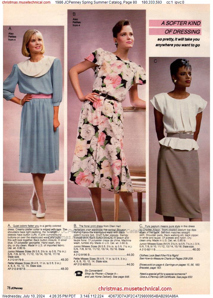 1986 JCPenney Spring Summer Catalog, Page 80