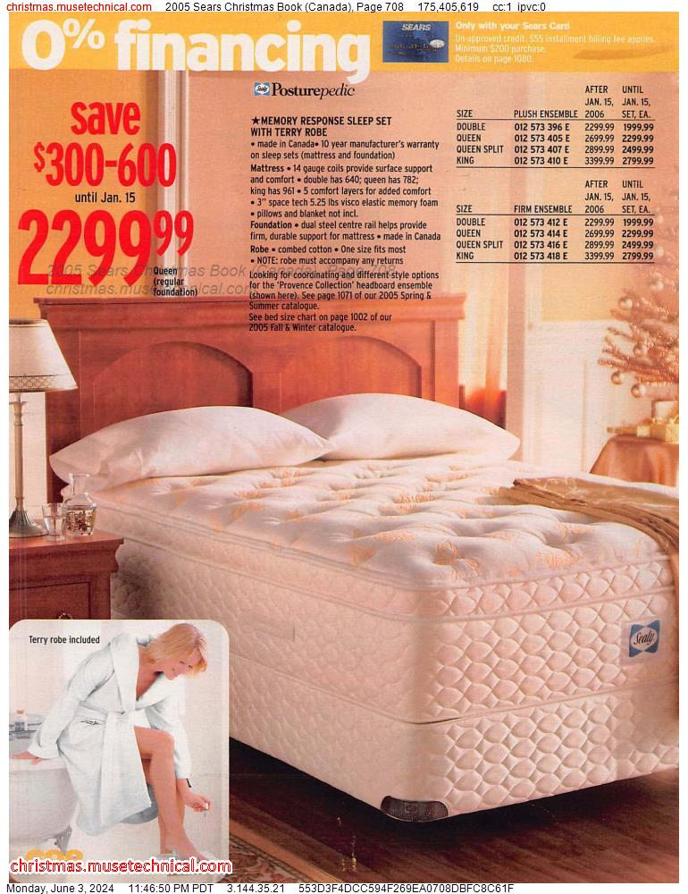 2005 Sears Christmas Book (Canada), Page 708