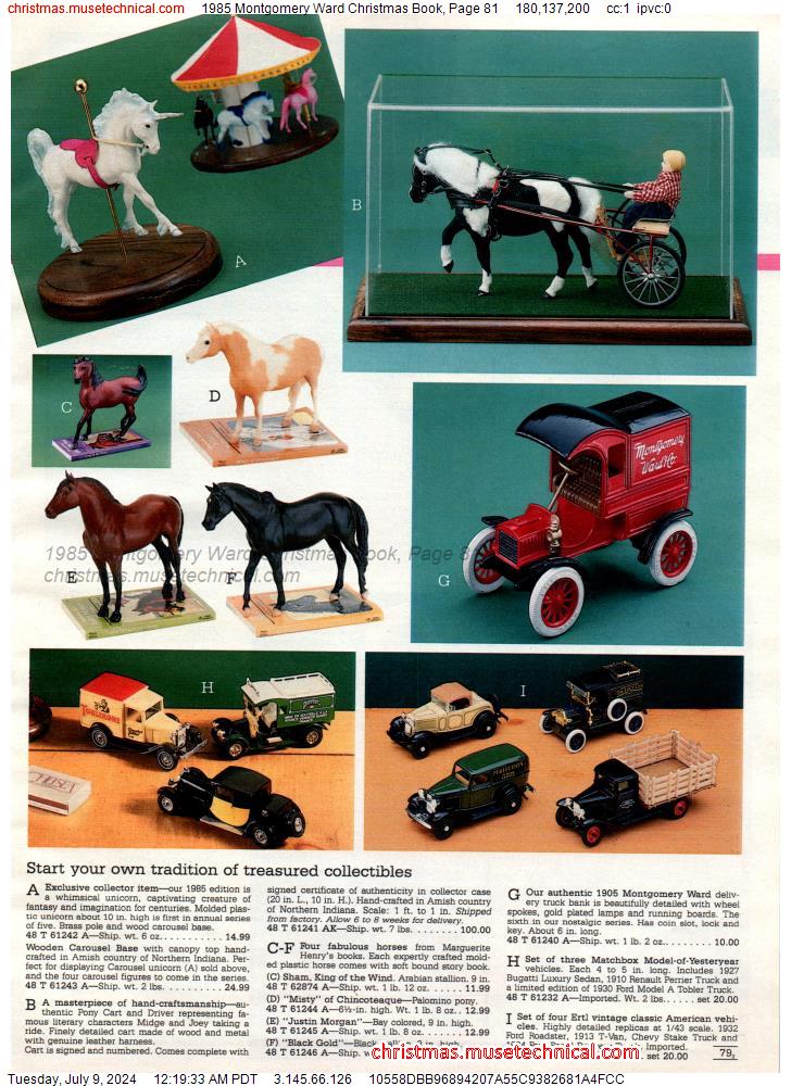 1985 Montgomery Ward Christmas Book, Page 81