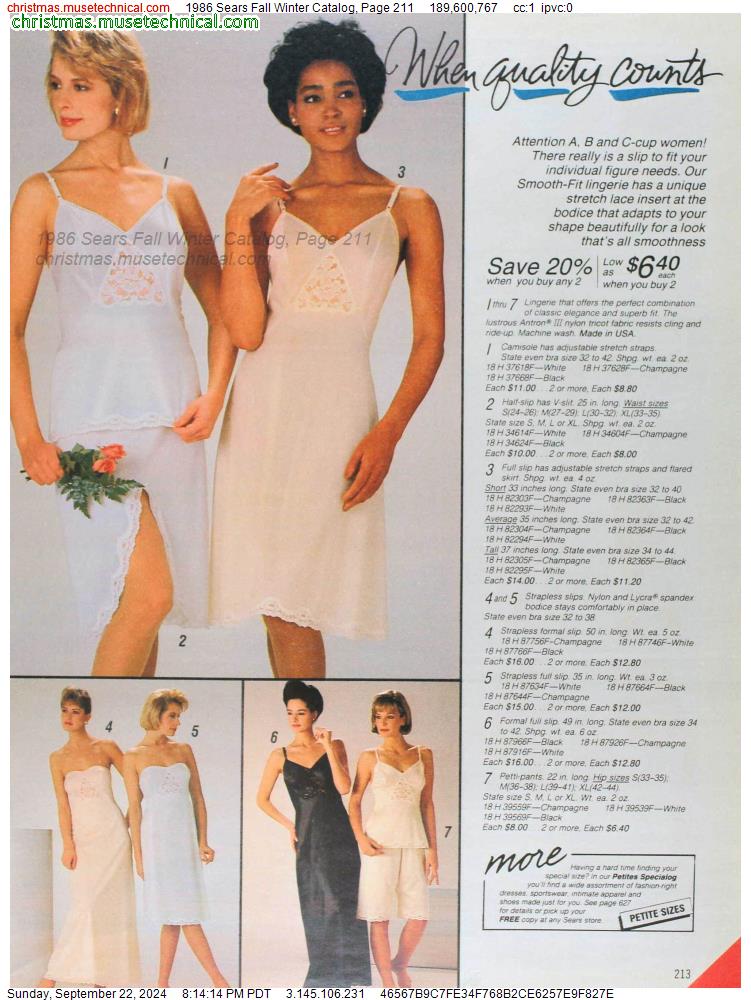 1986 Sears Fall Winter Catalog, Page 211 - Catalogs & Wishbooks