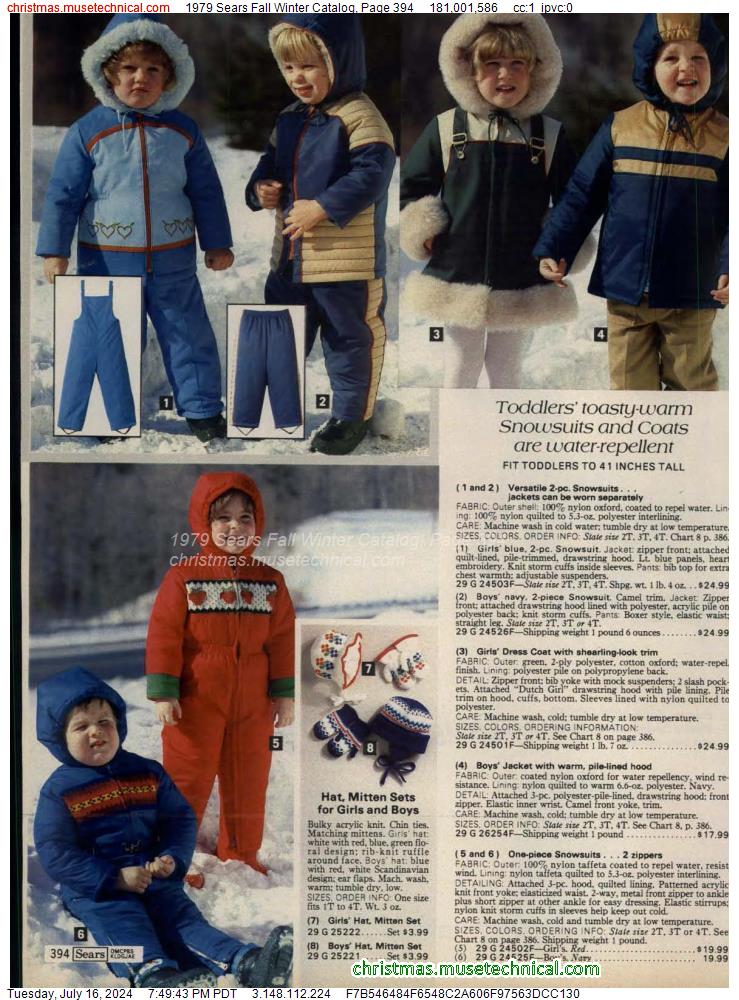 1979 Sears Fall Winter Catalog, Page 394