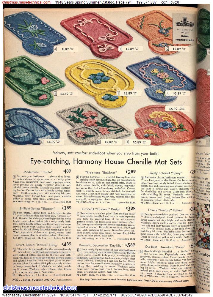 1948 Sears Spring Summer Catalog, Page 794