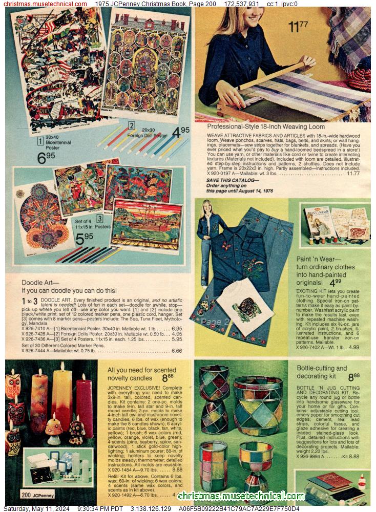 1975 JCPenney Christmas Book, Page 200