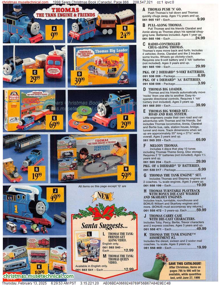 1998 Sears Christmas Book (Canada), Page 866