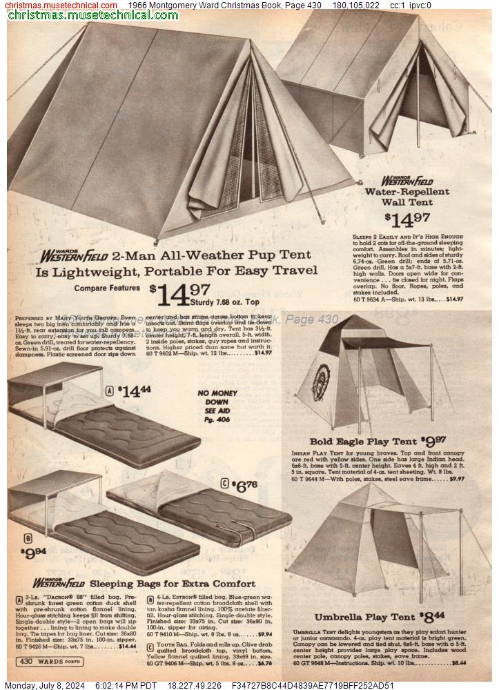 1966 Montgomery Ward Christmas Book, Page 430
