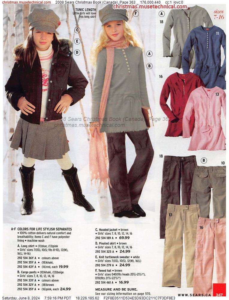 2008 Sears Christmas Book (Canada), Page 363