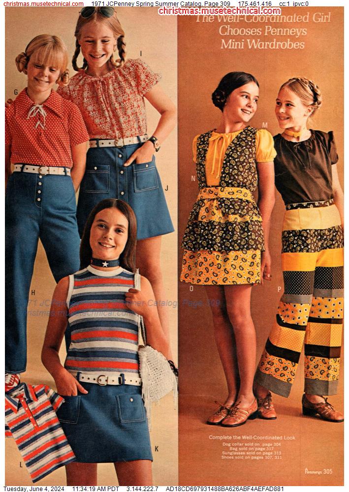 1971 JCPenney Spring Summer Catalog, Page 309