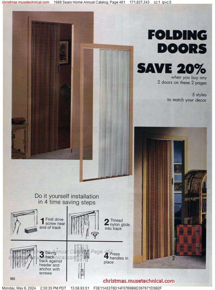 1989 Sears Home Annual Catalog, Page 461
