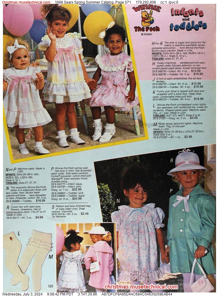 1988 Sears Spring Summer Catalog, Page 571