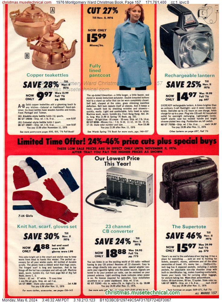 1976 Montgomery Ward Christmas Book, Page 157