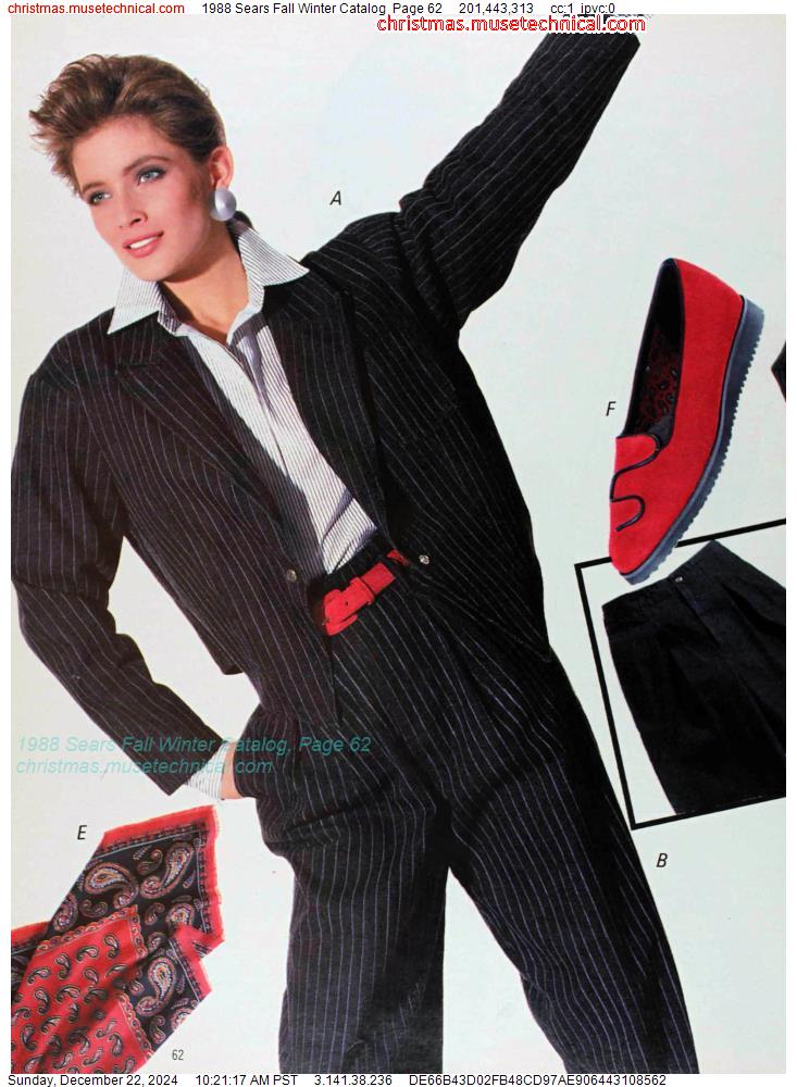 1988 Sears Fall Winter Catalog, Page 62