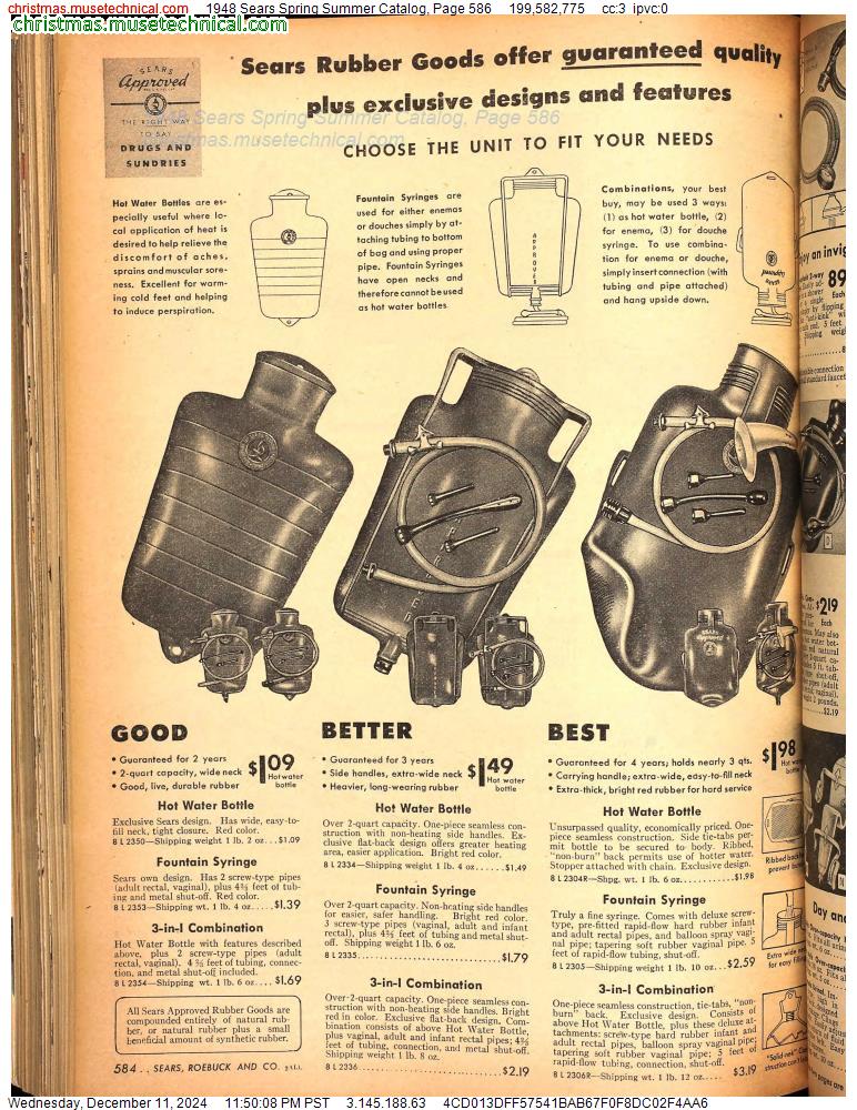 1948 Sears Spring Summer Catalog, Page 586