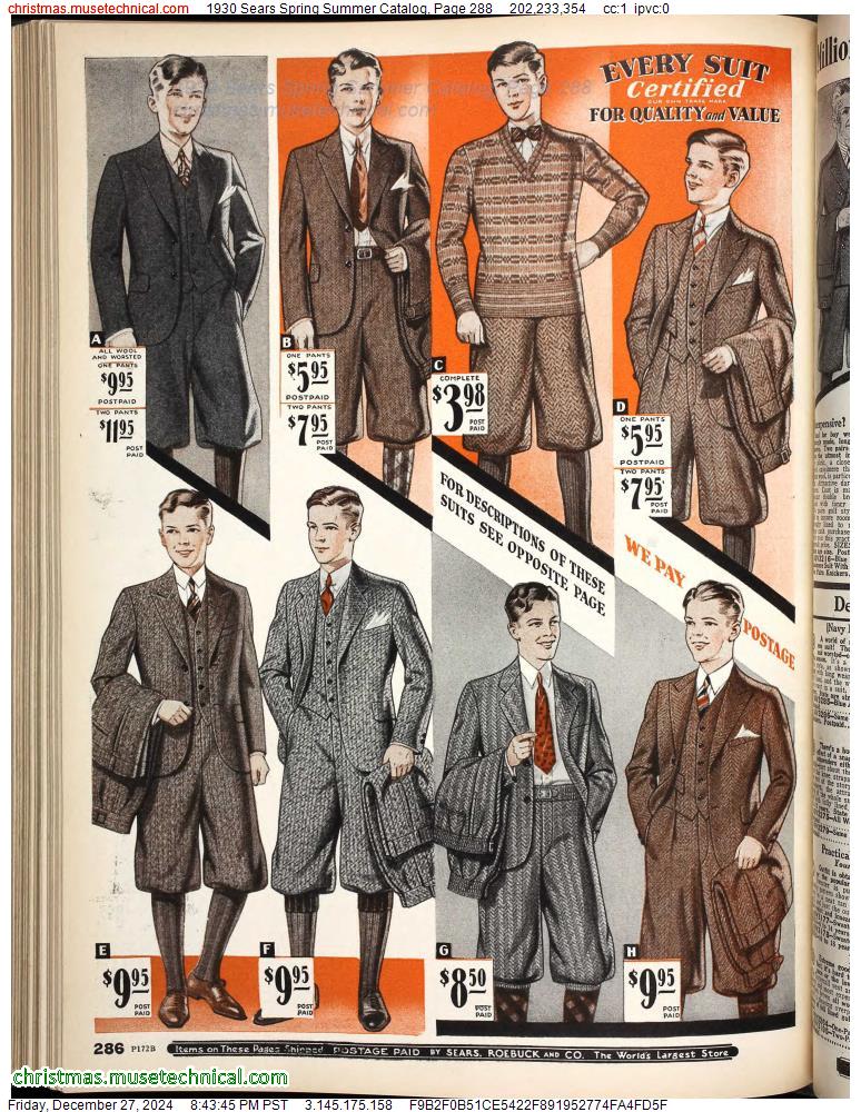 1930 Sears Spring Summer Catalog, Page 288