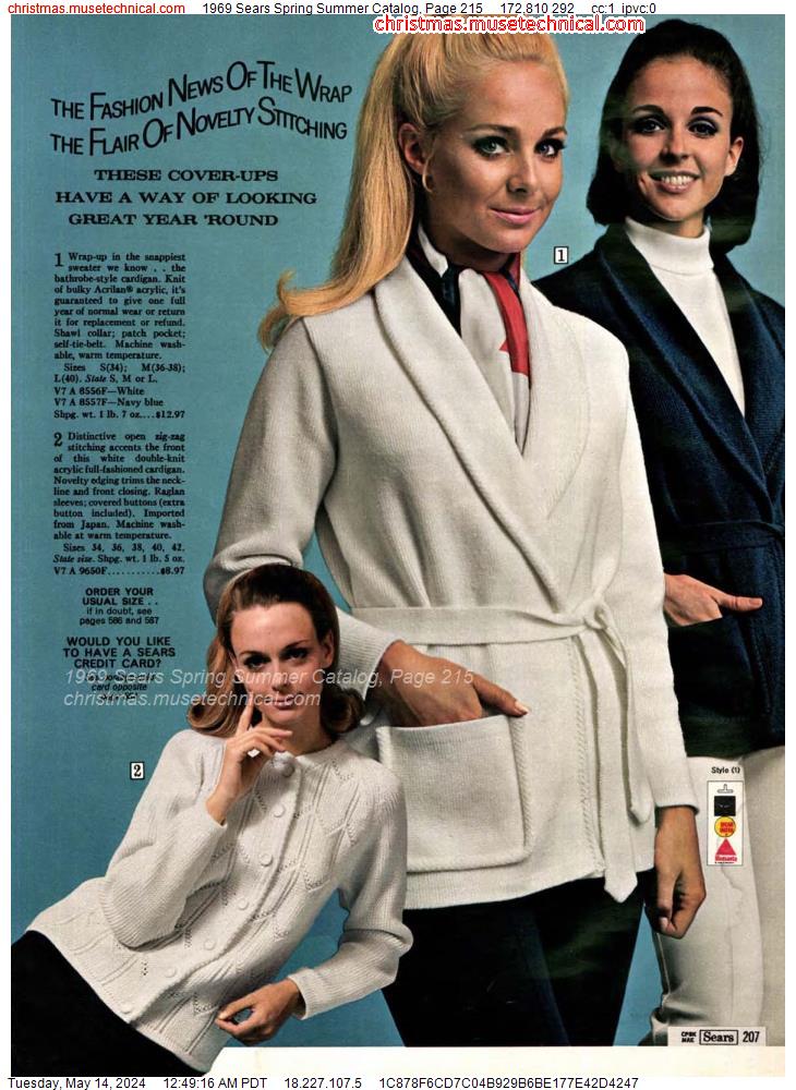 1969 Sears Spring Summer Catalog, Page 215