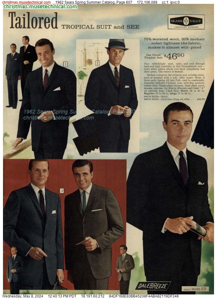 1962 Sears Spring Summer Catalog, Page 607