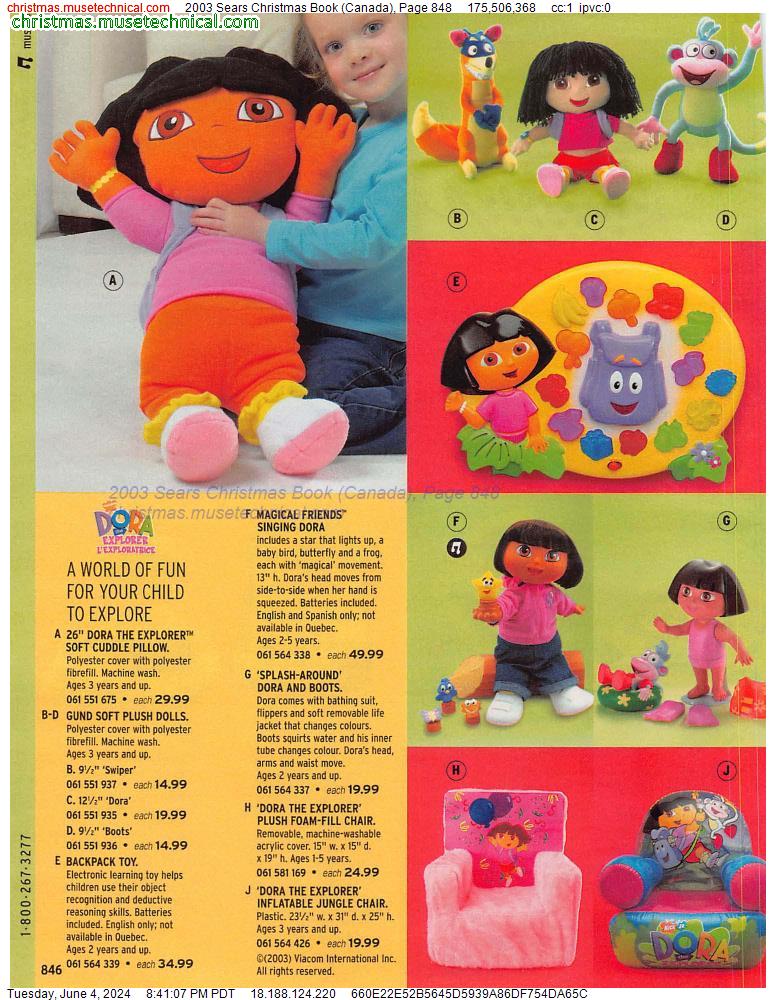 2003 Sears Christmas Book (Canada), Page 848