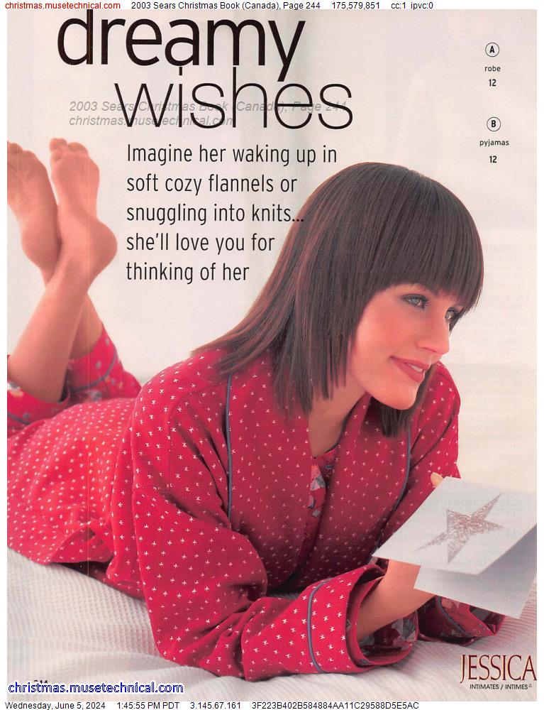 2003 Sears Christmas Book (Canada), Page 244