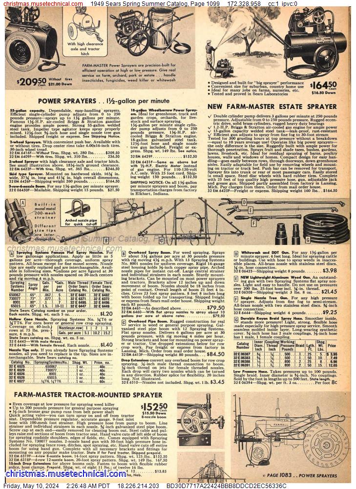 1949 Sears Spring Summer Catalog, Page 1099